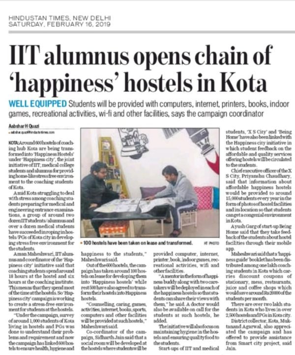 Being Home Happiness Hostels Kota